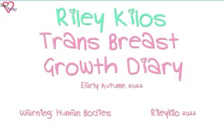 Six-Month Trans Breast Growth Journal