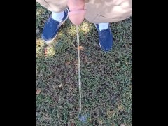 Risky Pissing Outside