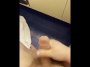 Preview 1 of You either cum in the sink or sink in the cum - T shoots his load