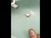 Preview 6 of You either cum in the sink or sink in the cum - T shoots his load