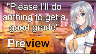 Sexy student will do "Anything" to raise her grade! ASMR JOI PREVIEW