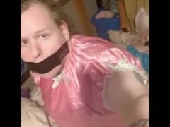 Sissy fuck a sex doll