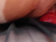 Preview 2 of Double Penetrated! Femdom Pegging and Sounding with Penny Pupils! Our Best video Yet!