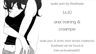 Audio Sample: Anal Training and Creampie