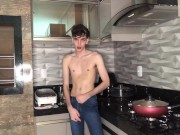 Preview 2 of Young amateur Henry Evans tugs his dick before cumming solo