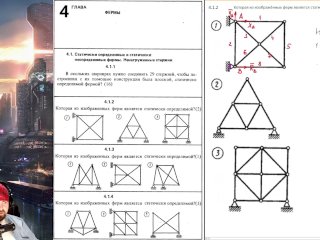 4.1. Статически определимые и статически неопределимые фермы. Ненагруженные стержни