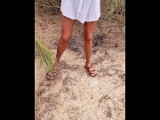 Preview 5 of PEE DESPERATION! Piss on the beach - Amateur