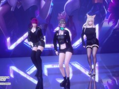 [MMD] Exid - Me & You Ahri Akali Evelynn Sexy Kpop Dance League of Legends KDA