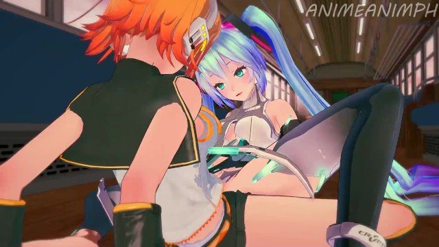 Hatsune Miku Hentai Tit Fuck - Hatsune Miku and Kagamine Rin from Project Sekai Colorful Stage are  Lesbians - Anime Hentai 3d - Pornhub.com