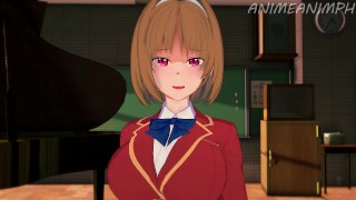 Kikyo Kushida neuken in haar boze kant van klaslokaal van de elite tot creampie - Anime Hentai 3d