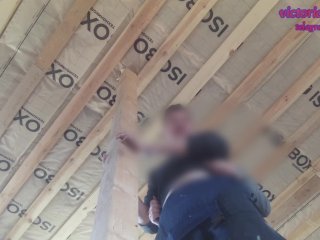 Wife cheating on her hubby with a worker