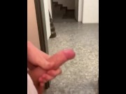 Preview 4 of Czech twink trying to get caught jerking off in public toilet