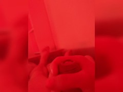 POV - HORNY SOLO MAN MASTURBTAING HIS DICK