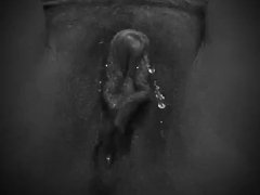 Cum dripping off my t dick onto my fat pussy lips 