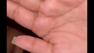 Small tit whore gives handjob