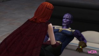 Thanos et la sorcière écarlate