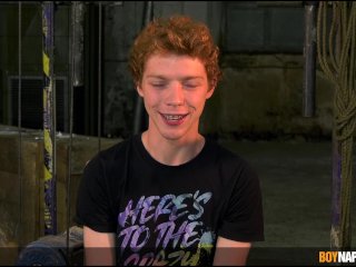 Bound twink Avery Munroe dominated by daddy Sebastian Kane