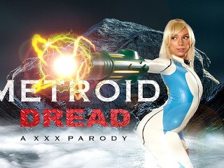 Blonde Babe Kay Heerlijk Als METROID DREAD SAMUS ARAN Geneest Je Met Poesje VR Porno