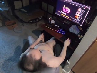 Chubby Cat Dad Watching_Pornhub and Waxing His_Pole!