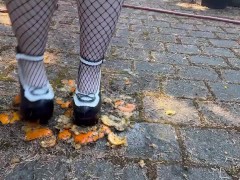Clementine Stomping In Platform Shoes