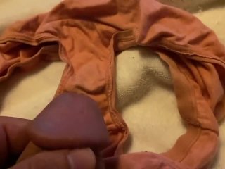 SEVEN spurts of cum on little panties, TABOO