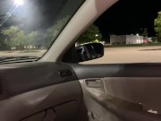Preview 4 of 20 year old jerks off in public parking lot at night
