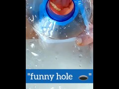 🤩 fucked a funny hole😋 penetration into a water cooler!) inside view - Screenshot 1 of 16 - Glory Hole