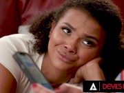 Preview 1 of DEVILSFILM - Ebony Lesbian Babe Alina Ali Fucks With Her Straight Best Friend Nicole Aria