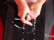 Preview 6 of Cruel Femdom ESTIM shocks cock board cum denial deep urethral sounding and vibrator ruined orgasm