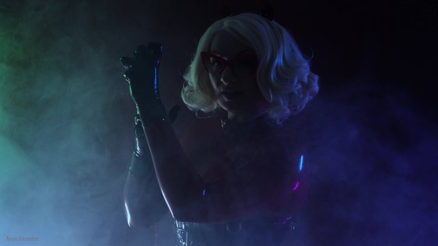 Watch Bondage Video:latex Halloween MILF Arya Grander seduce with ASMR rubber gloves sounds SFW fetish video