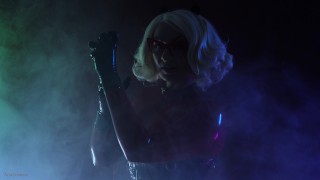 MILF Arya Grander Latex Halloween Seduces With ASMR Rubber Gloves Sounds SFW Fetish Video