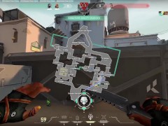 Raze squirts on idiotic noobs in valorant to show dominance