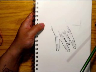 MasturbatingGirl, Finger_in a Pussy Drawing