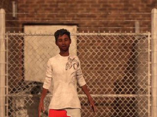 Boy growing into a giant