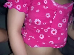 សាប់ក្តអោយចេញទឹកម្តងហើយចុយចេញទឹកម្តងទៀត(Handjob make him orgasm then cum inside my tight pussy)