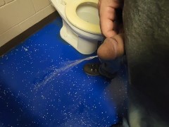 Pissing on the great blue floor