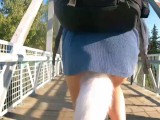 Public Bike Ride with Fox-tail Butt Plug, Lovense Lush and Sunshine in my ass. No pants dance off.
