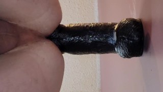 XXL grueso black dong wall ring 