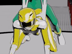 Green and Yellow ranger Doggystyle Anal