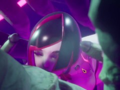 Subverse - blowjob for a crowd of aliens