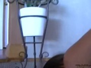 Lesbo teen getting ass toyed