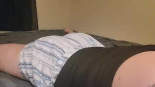 Milf Is Dirty-Talking While Humping The Bed