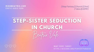 Stepsister Entices You With Erotic Audio For Men In Church Taboo