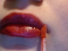 Liquid Lipstick Slowly Applied (NO SOUND) ASMR