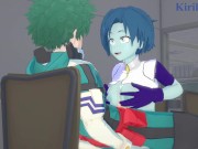 Preview 2 of Kaoruko Awata (Bubble Girl) and Izuku Midoriya have intense sex - My Hero Academia Hentai