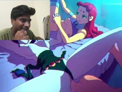 Teen Titans - Robin Fucks Starfire X Raven group sex