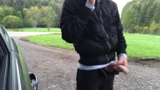 In Germany People Don't Care When You Bust A Nut On The Roadside