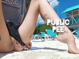 Pissing On the Public Beach * Playa Del Carmen