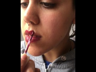 solo female, smoking, make up, latin
