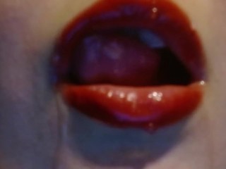 Whore Red Lipstick WET with Lube